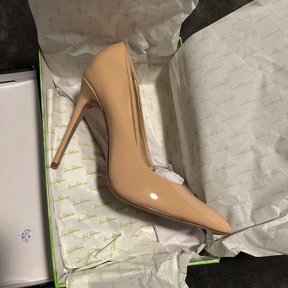 Sam Edelman Shoes - Sam Edelman - Danna Pointed Toe Beige Blush Patent Pumps - Size 8 - NEW IN BOX